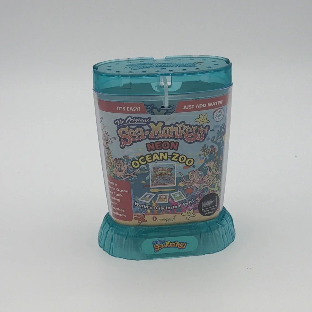 Amazing Live Sea Monkeys Ocean Zoo Marine Aquarium NEON Sea Foam 23232 NEW NIP